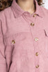 The Tea Pink Corduroy Oversized Shacket